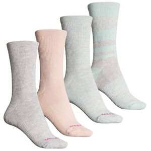 Merrell Women's Block Stripe Socks - 4-Pack, Crew‎ Size S/M New